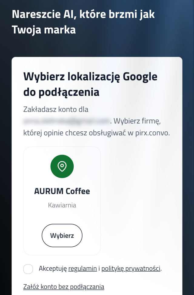 Połącz wizytówkę